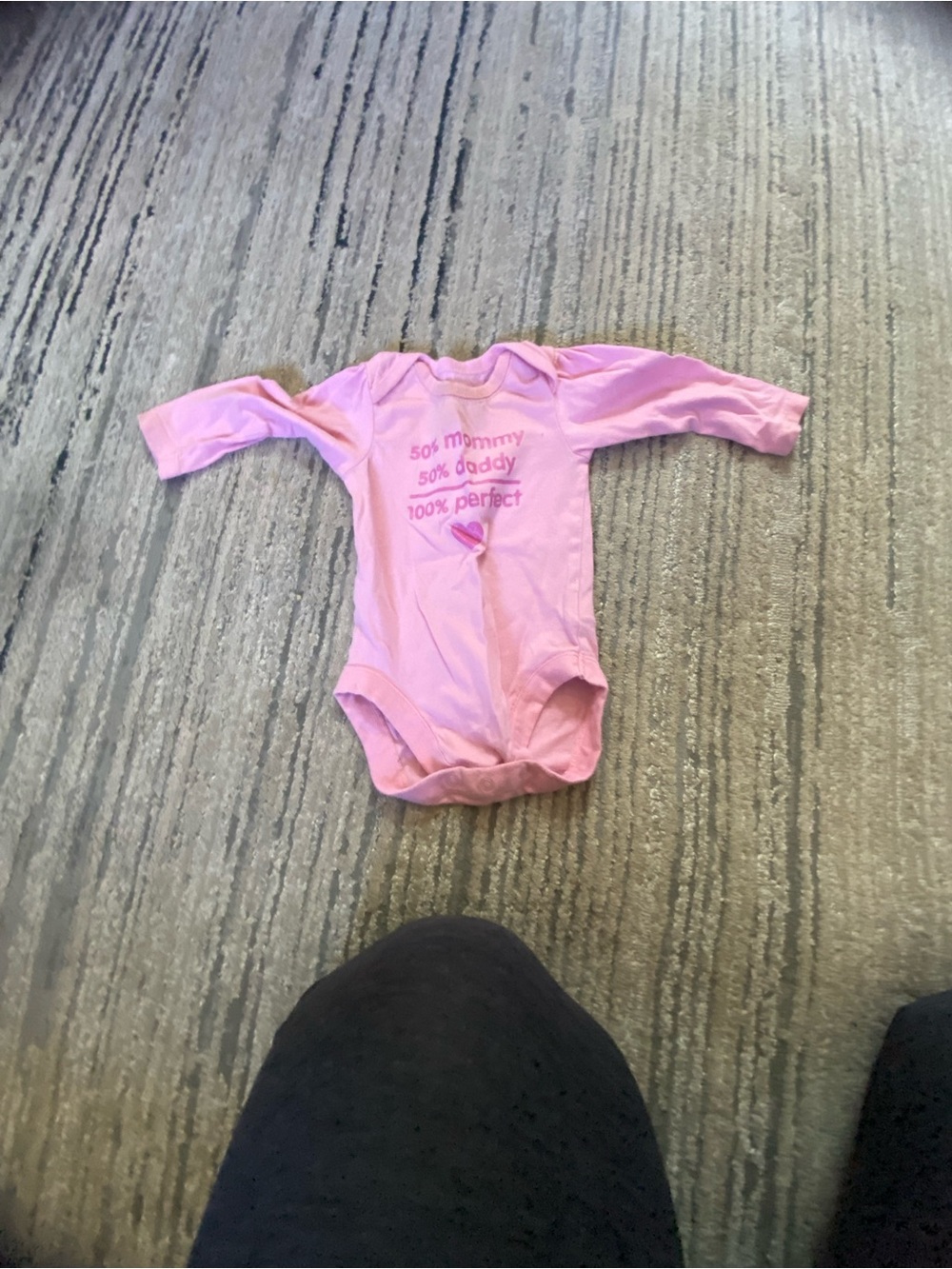 The Children's Place Pink Long-Sleeve Baby Bodysuit
